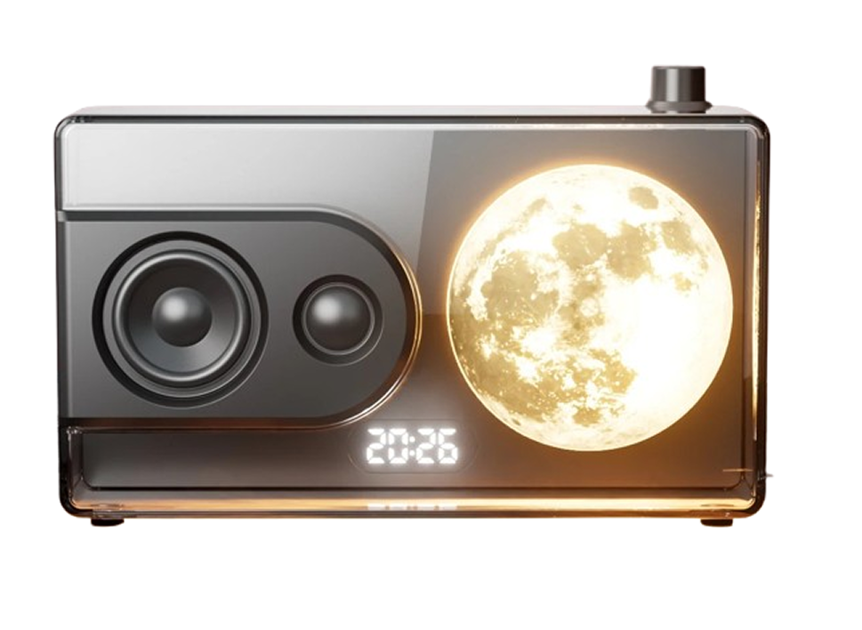 CrystalWave™ – Hi-Fi Bluetooth Speaker with Ambient Light & Sleep Mode