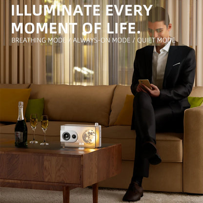 CrystalWave™ – Hi-Fi Bluetooth Speaker with Ambient Light & Sleep Mode