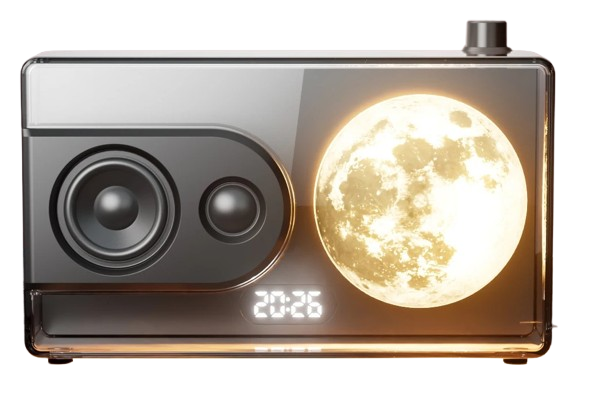CrystalWave™ – Hi-Fi Bluetooth Speaker with Ambient Light & Sleep Mode