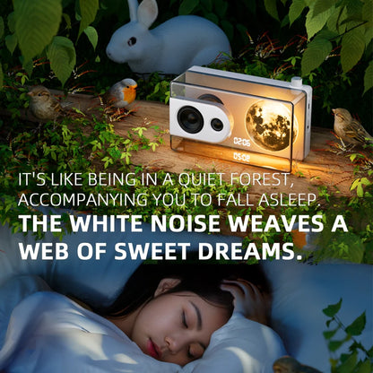 CrystalWave™ – Hi-Fi Bluetooth Speaker with Ambient Light & Sleep Mode