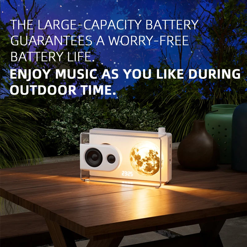 CrystalWave™ – Hi-Fi Bluetooth Speaker with Ambient Light & Sleep Mode